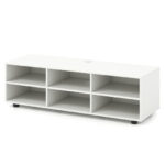 Modern White TV Stand with Adjustable Shelves for 50-Inch TVs 11 Modern White TV Stand with Adjustable Shelves for 50-Inch TVs