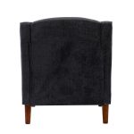 Moirai Charcoal Nailhead Trim Chenille Accent Armchair 9 Moirai Charcoal Nailhead Trim Chenille Accent Armchair