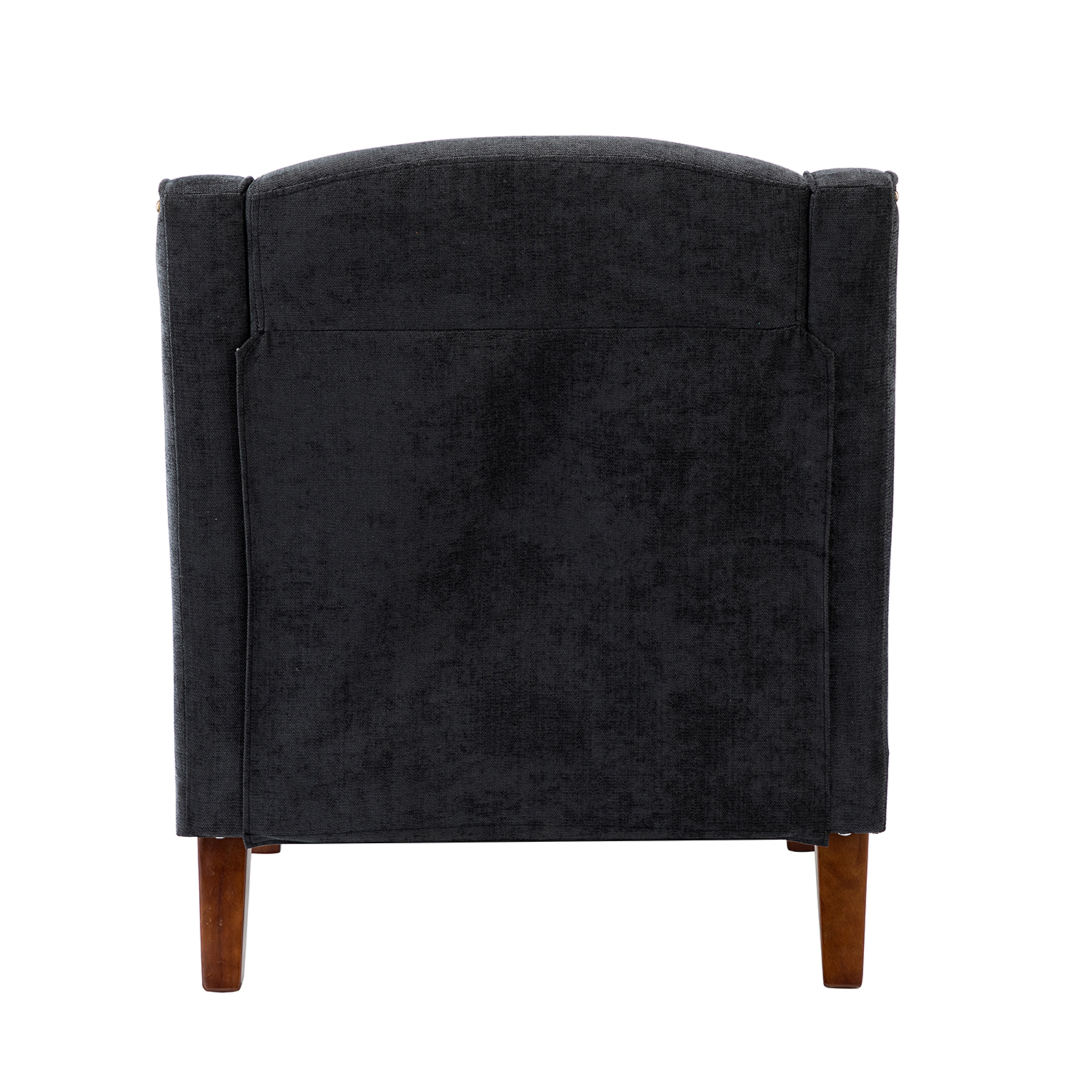 Moirai Charcoal Nailhead Trim Chenille Accent Armchair 4 Moirai Charcoal Nailhead Trim Chenille Accent Armchair - Image 4