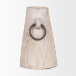 Monique Large Light Brown w/ Handles Wood Pot