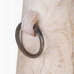 Monique Large Light Brown w/ Handles Wood Pot