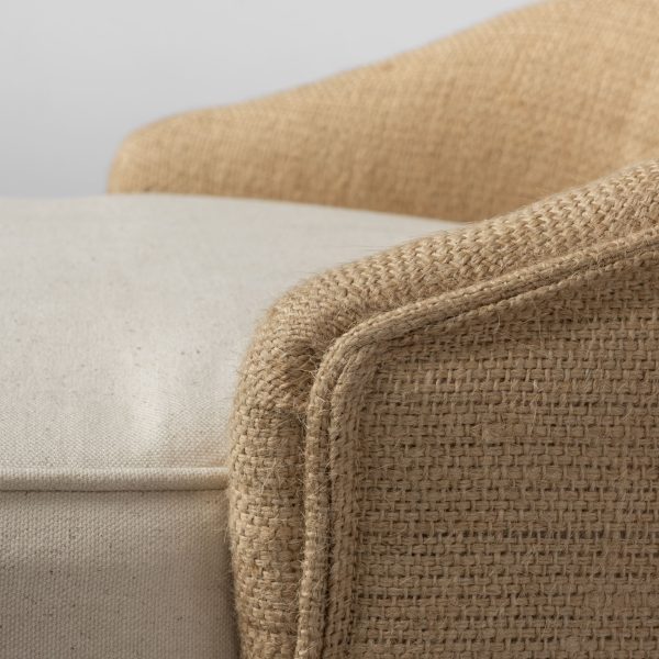 Monmouth 24.25 Seat Height CreamBeige Fabric Seat Brown Wood Frame Counter Stool 6