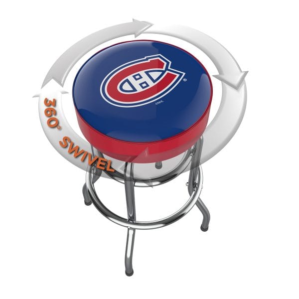 Montreal Canadiens Chrome Bar Stool 1
