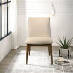 Beige Velvet Mid-Century Modern Dining Chair (Set of 2) 10 Beige Velvet Mid-Century Modern Dining Chair (Set of 2)