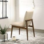 Beige Velvet Mid-Century Modern Dining Chair (Set of 2) 11 Beige Velvet Mid-Century Modern Dining Chair (Set of 2)