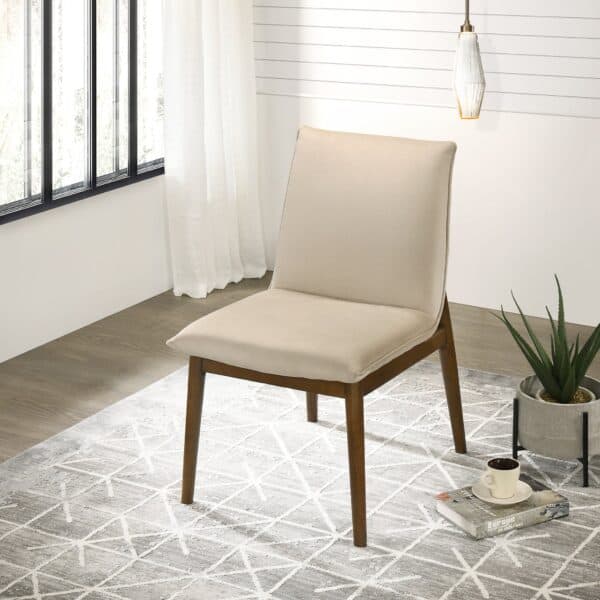 MonzaBeigeVelvetDiningChair 3