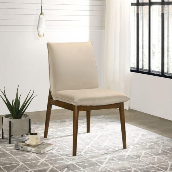 MonzaBeigeVelvetDiningChair 4