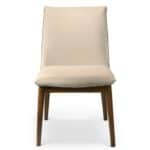 Beige Velvet Mid-Century Modern Dining Chair (Set of 2) 7 Beige Velvet Mid-Century Modern Dining Chair (Set of 2)