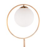Moon Contemporary Gold Metal Frosted Glass Floor Lamp 30 Moon Contemporary Gold Metal Frosted Glass Floor Lamp