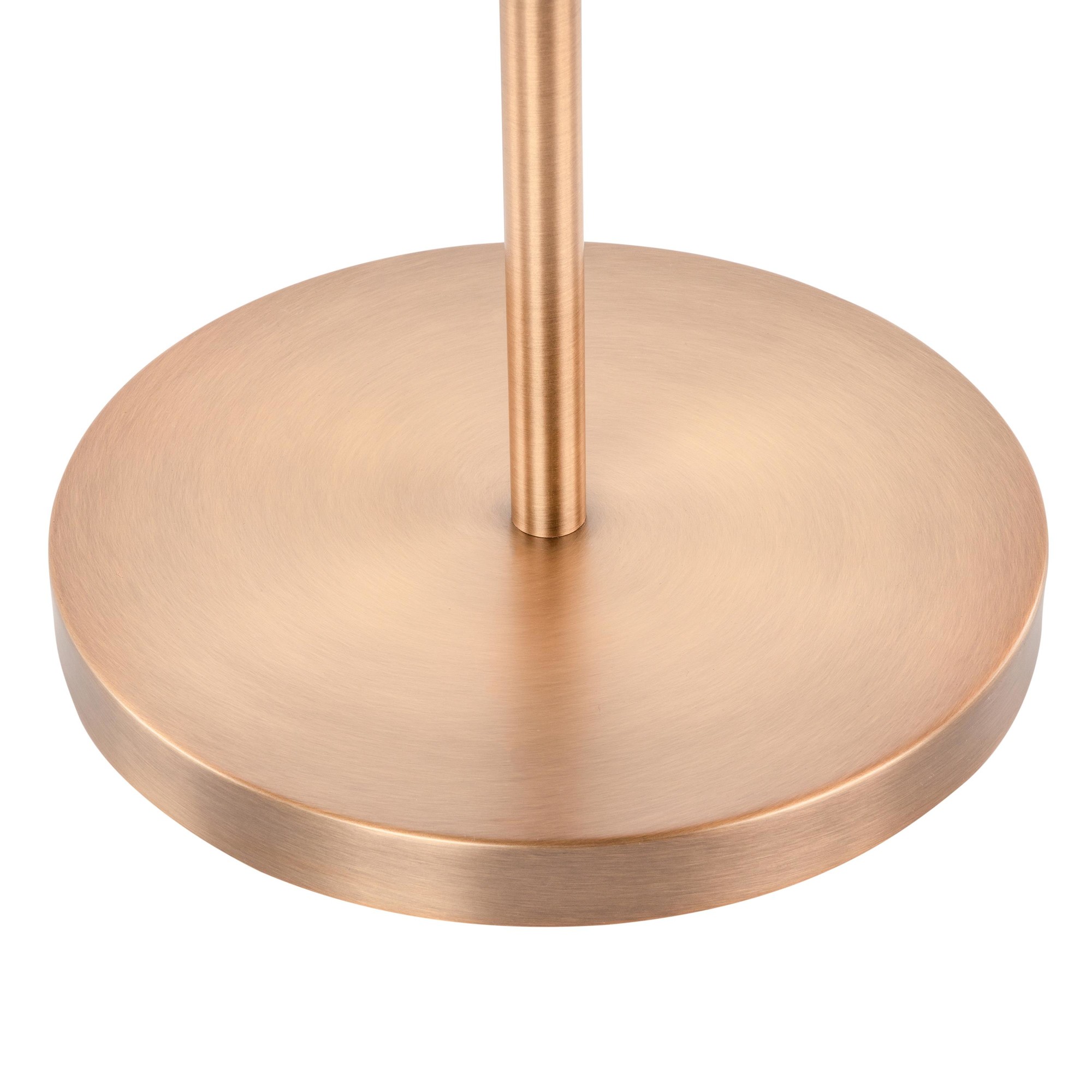 Moon Contemporary Gold Metal Frosted Glass Floor Lamp 14 Moon Contemporary Gold Metal Frosted Glass Floor Lamp - Image 14