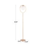Moon Contemporary Gold Metal Frosted Glass Floor Lamp 33 Moon Contemporary Gold Metal Frosted Glass Floor Lamp