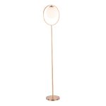 Moon Contemporary Gold Metal Frosted Glass Floor Lamp 25 Moon Contemporary Gold Metal Frosted Glass Floor Lamp