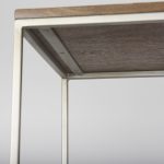 Morris III 47.25 X 15 X 75.5 Brown Wood and Silver Metal Frame 6 Shelf Shelving Unit