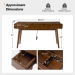Morris Walnut Sit-Stand Mid-Century Modern Desk with Charging 10 Morris Walnut Sit-Stand Mid-Century Modern Desk with Charging