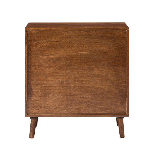 Mrgadava Cherry Solid Wood Rattan Door Storage Cabinet 3
