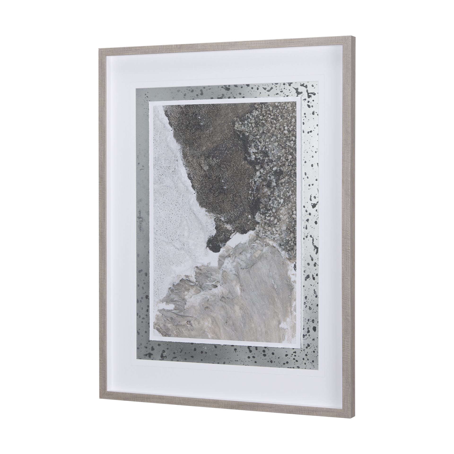 Mudslide I by Mercana Studio a Hand Embelished Textured Framed Art Print Matted under Glass 3 Mudslide I by Mercana Studio a Hand Embelished Textured Framed Art Print Matted under Glass - Image 3