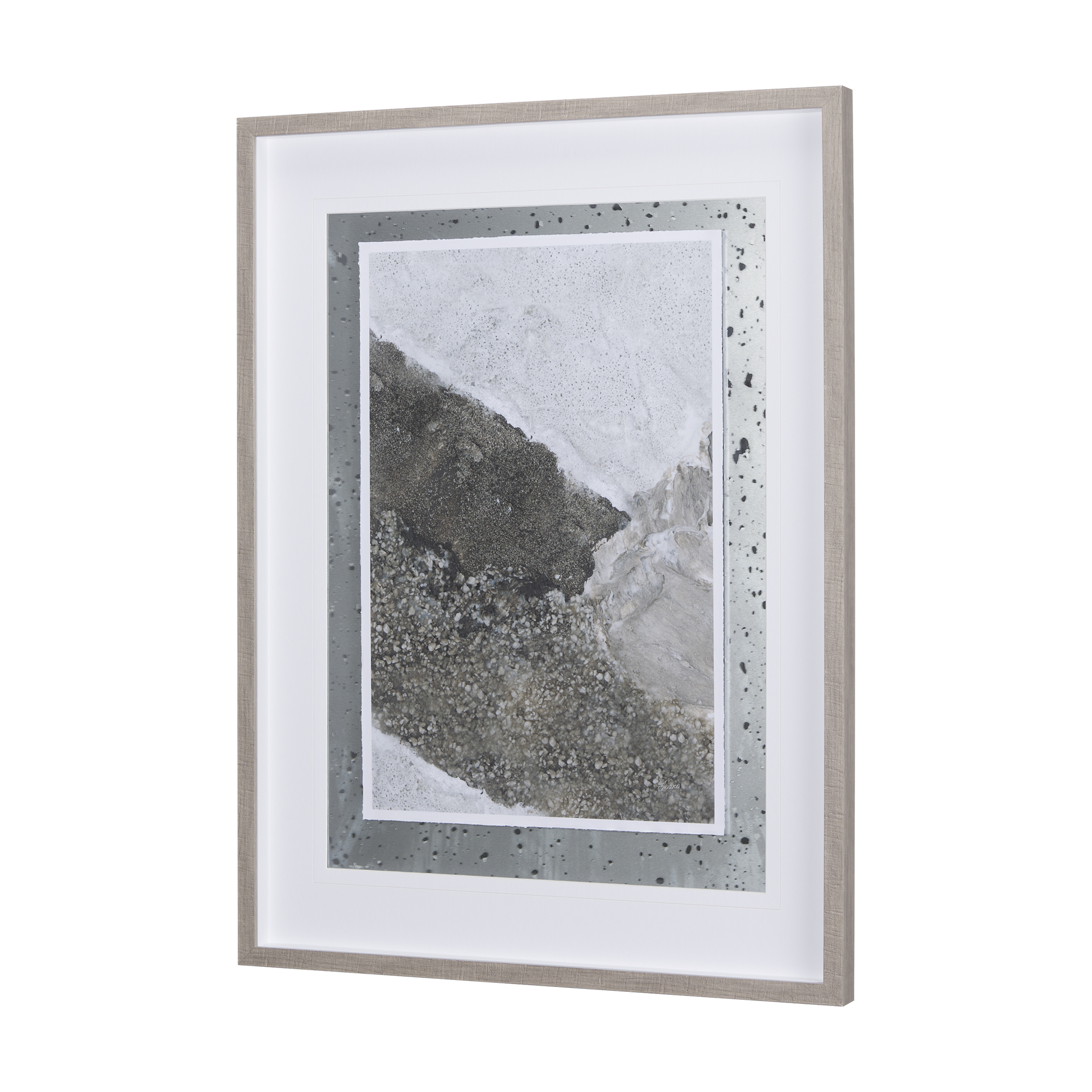 Mudslide II by Mercana Studio a Hand Embelished Textured Framed Art Print Matted under Glass 3 Mudslide II by Mercana Studio a Hand Embelished Textured Framed Art Print Matted under Glass - Image 3