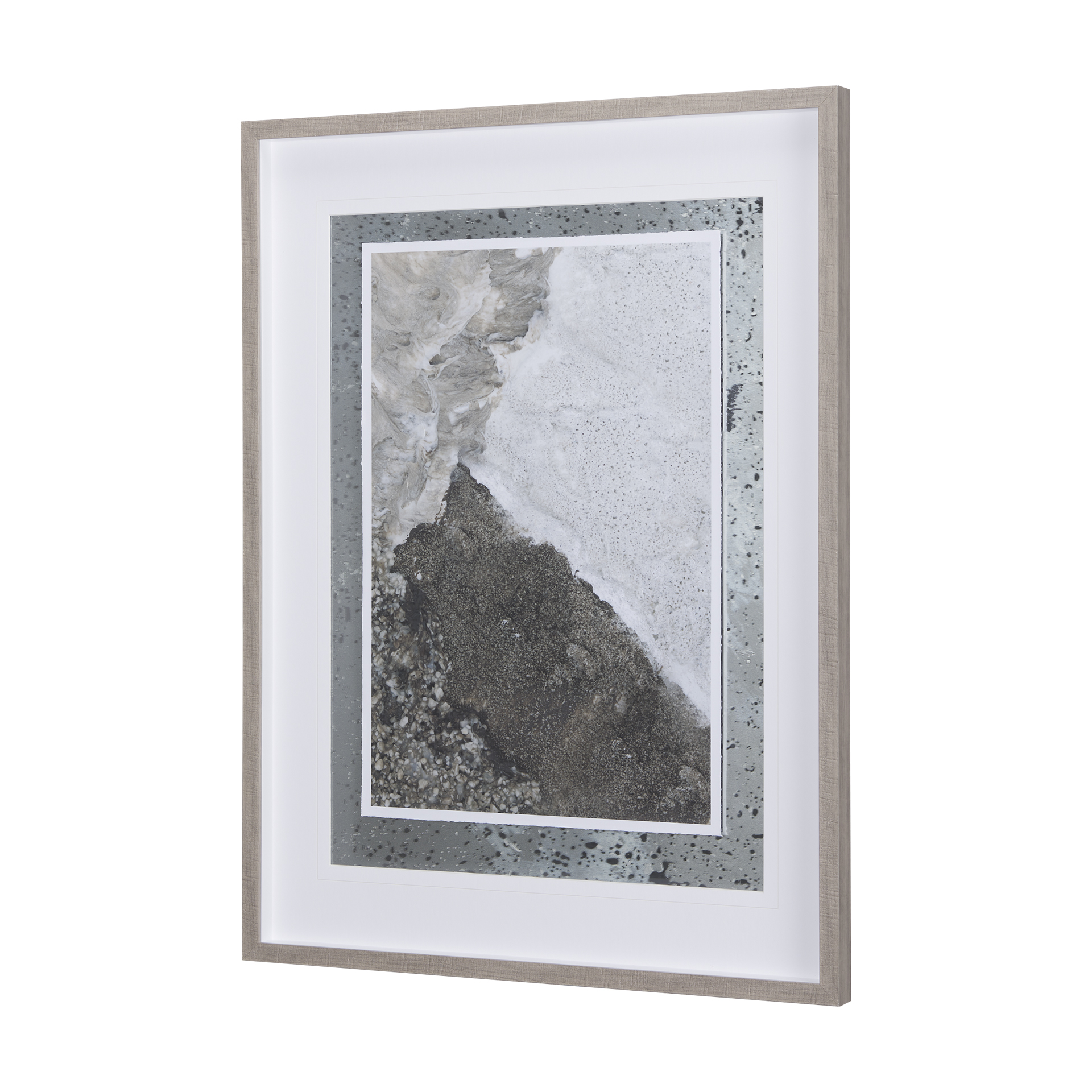 Mudslide IV by Mercana Studio a Hand Embelished Textured Framed Art Print Matted under Glass 3 Mudslide IV by Mercana Studio a Hand Embelished Textured Framed Art Print Matted under Glass - Image 3