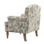 Murray Bird Print Farmhouse Nailhead Trim Accent Armchair 8 Murray Bird Print Farmhouse Nailhead Trim Accent Armchair