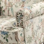 Murray Bird Print Farmhouse Nailhead Trim Accent Armchair 10 Murray Bird Print Farmhouse Nailhead Trim Accent Armchair