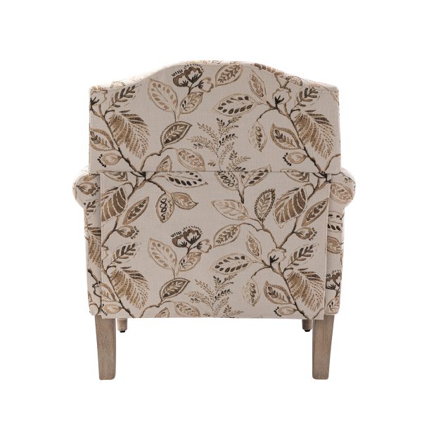 Murray Bird Print Nailhead Trim Farmhouse Accent Chair 3