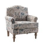 Murray Farmhouse Nailhead Trim Accent Armchair Paisley 7 Murray Farmhouse Nailhead Trim Accent Armchair Paisley