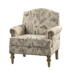 Murray Grey Farmhouse Nailhead Trim Accent Armchair 7 Murray Grey Farmhouse Nailhead Trim Accent Armchair