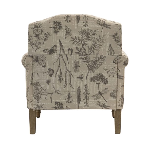 Murray Grey Farmhouse Nailhead Trim Accent Armchair 3