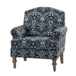 Murray Navy Farmhouse Nailhead Trim Accent Armchair 7 Murray Navy Farmhouse Nailhead Trim Accent Armchair