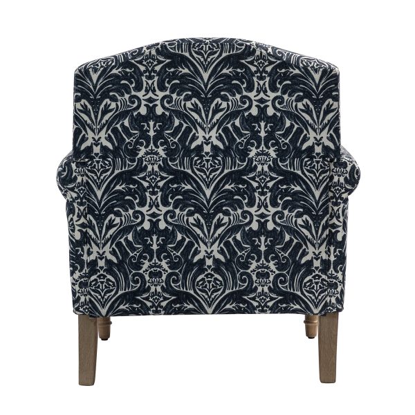 Murray Navy Farmhouse Nailhead Trim Accent Armchair 3