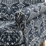 Murray Navy Farmhouse Nailhead Trim Accent Armchair 10 Murray Navy Farmhouse Nailhead Trim Accent Armchair