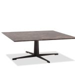 NAVAJO Brown Emperador Marble Coffee Table with Steel Legs 7 NAVAJO Brown Emperador Marble Coffee Table with Steel Legs