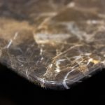 NAVAJO Brown Emperador Marble Coffee Table with Steel Legs 9 NAVAJO Brown Emperador Marble Coffee Table with Steel Legs