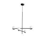 NEBULA Black 2-Arm Pendant Lamp with White Glass 6 NEBULA Black 2-Arm Pendant Lamp with White Glass
