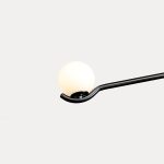 NEBULA Black 2-Arm Pendant Lamp with White Glass 8 NEBULA Black 2-Arm Pendant Lamp with White Glass