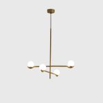 NEBULA Brass Two-Arm Pendant Lamp 7 NEBULA Brass Two-Arm Pendant Lamp