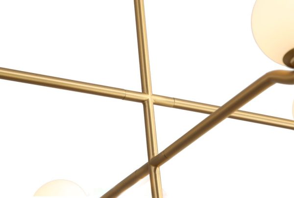 NEBULA Brass Two Arm Pendant Lamp 3