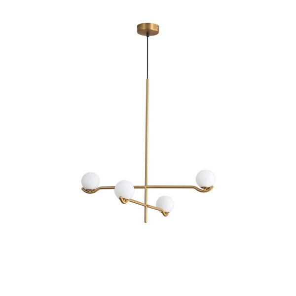 NEBULA Brass Two Arm Pendant Lamp