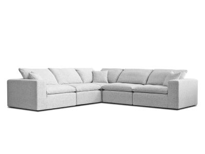 NIMBUS Monochrome Tweed 5-Piece Sectional