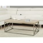 Modern Coffee Table with Wood Top and Metal X-Legs 3 Modern Coffee Table with Wood Top and Metal X-Legs
