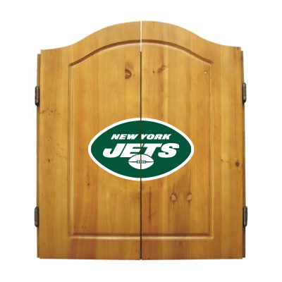 NY Jets NFL Dart Cabinet Set