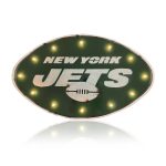 NY Jets Recycled Metal Lighted NFL Logo Sign