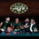 NY Jets Recycled Metal Lighted NFL Logo Sign