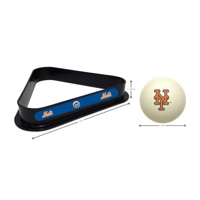NY Mets Billiards Triangle and Cue Ball Combo