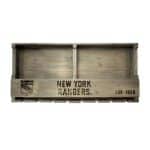 NY Rangers Reclaimed Wood Bar Shelf 10 NY Rangers Reclaimed Wood Bar Shelf