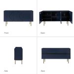 Nadia Navy Boho Geometric Door Modern Storage Sideboard 10 Nadia Navy Boho Geometric Door Modern Storage Sideboard