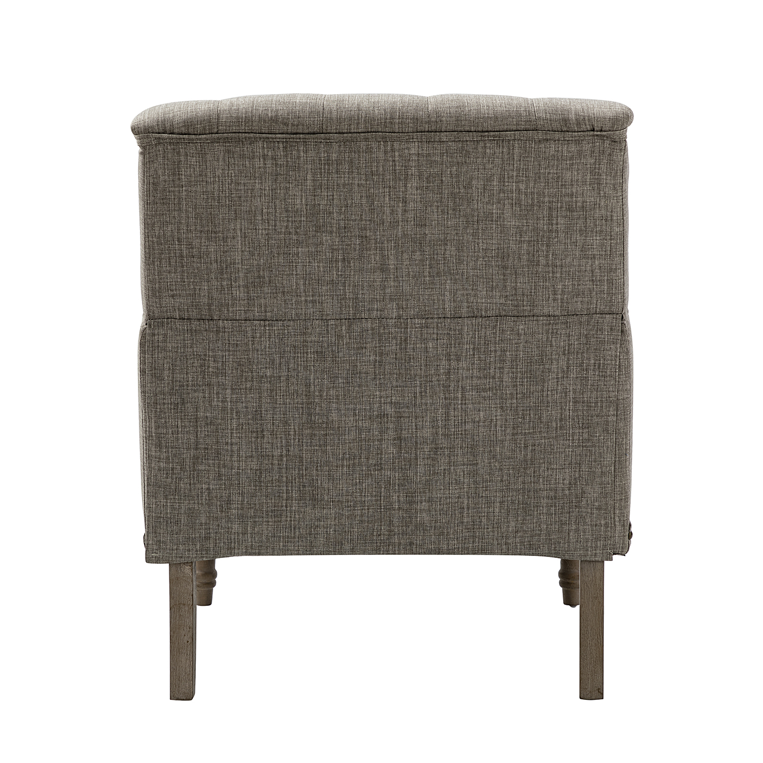 Naida Grey Tufted Nailhead Accent Armchair 4 Naida Grey Tufted Nailhead Accent Armchair - Image 4