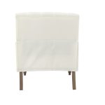Naida Ivory Tufted Nailhead Accent Armchair 9 Naida Ivory Tufted Nailhead Accent Armchair