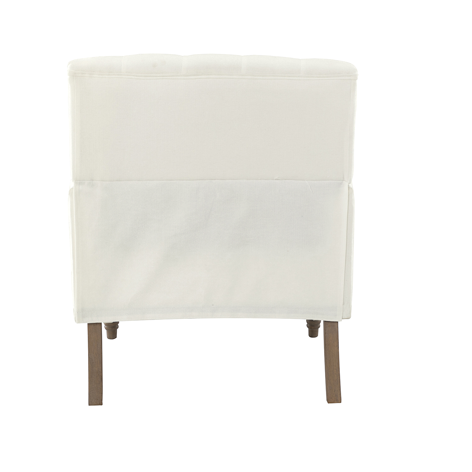 Naida Ivory Tufted Nailhead Accent Armchair 4 Naida Ivory Tufted Nailhead Accent Armchair - Image 4