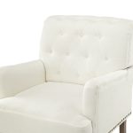 Naida Ivory Tufted Nailhead Accent Armchair 10 Naida Ivory Tufted Nailhead Accent Armchair